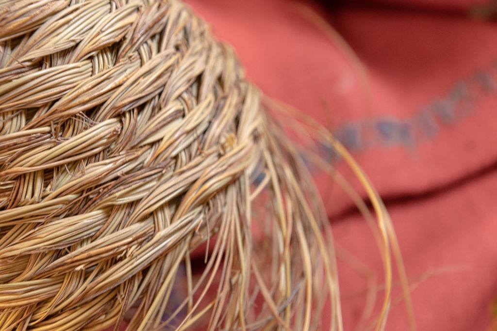 Hängelampe Palmenblätter