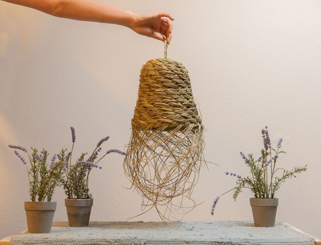 Hängelampe Palmenblätter